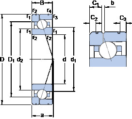  7024 CE/HCP4AL1 SKF Angular Contact Ball Bearings