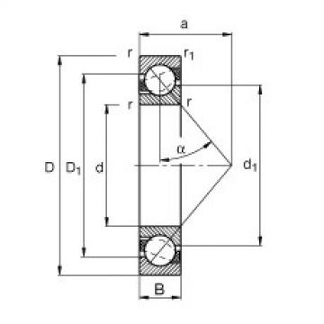  71806-B-TVH FAG Angular Contact Ball Bearings