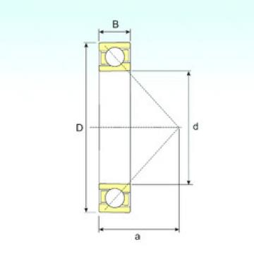  7028 B ISB Angular Contact Ball Bearings