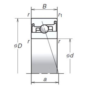  70BER20HV1V NSK Angular Contact Ball Bearings