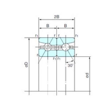  70TAH10DB NACHI Angular Contact Ball Bearings