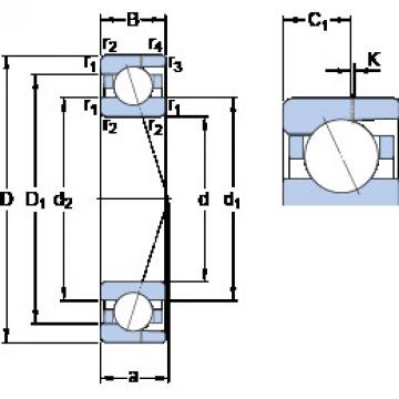  707 ACD/HCP4AH SKF Angular Contact Ball Bearings