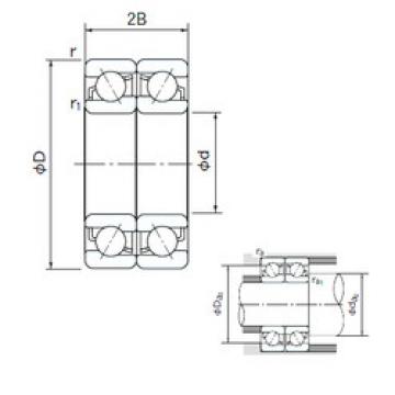  7018CDF NACHI Angular Contact Ball Bearings