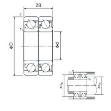  7017DT NACHI Angular Contact Ball Bearings