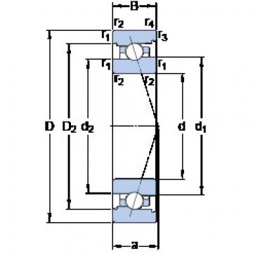  7019 CB/P4A SKF Angular Contact Ball Bearings