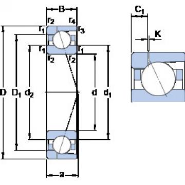  7015 CD/P4AH1 SKF Angular Contact Ball Bearings