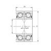  7018 C-UX CX Angular Contact Ball Bearings