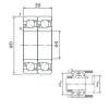  7040CDT NACHI Angular Contact Ball Bearings