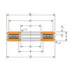  120TP153 thrust cylindrical roller bearing