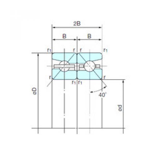  70TBH10DB NACHI Angular Contact Ball Bearings #1 image