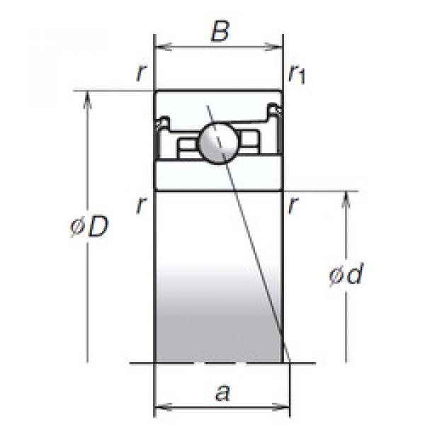  70BER20HV1V NSK Angular Contact Ball Bearings #1 image