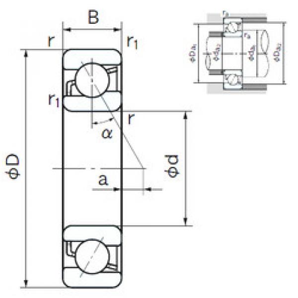  7019 NACHI Angular Contact Ball Bearings #1 image