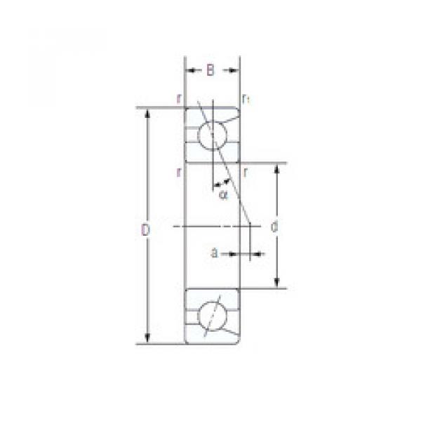  7015AC NACHI Angular Contact Ball Bearings #1 image