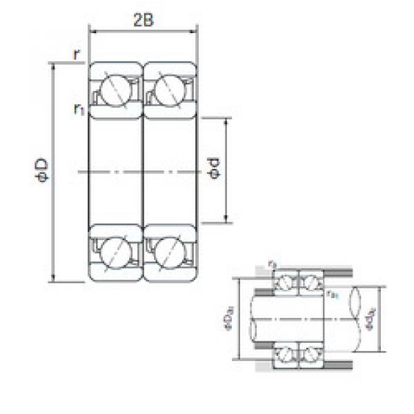  7020CDT NACHI Angular Contact Ball Bearings #1 image