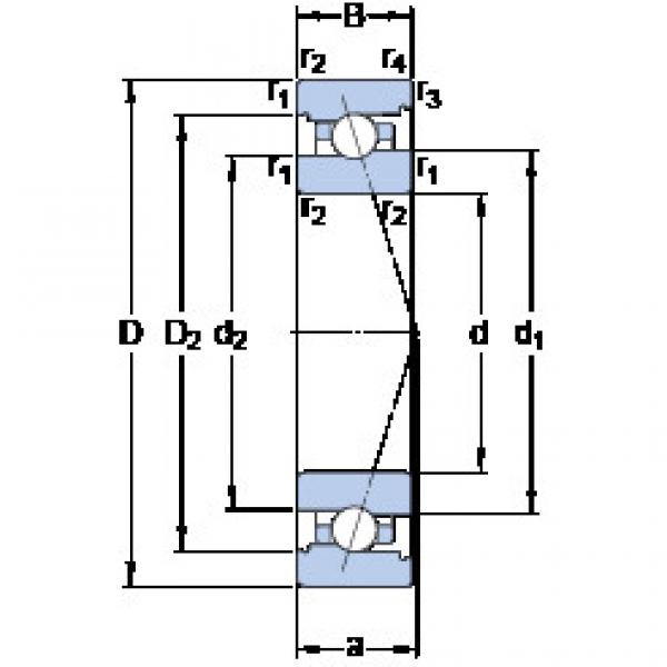  7013 ACB/P4A SKF Angular Contact Ball Bearings #1 image