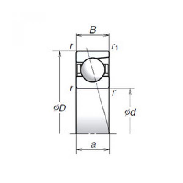  706A NSK Angular Contact Ball Bearings #1 image