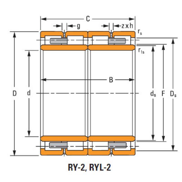  165ryl1451 four-row cylindrical roller Bearing #1 image